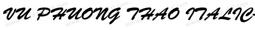VU Phuong Thao Italic字体转换